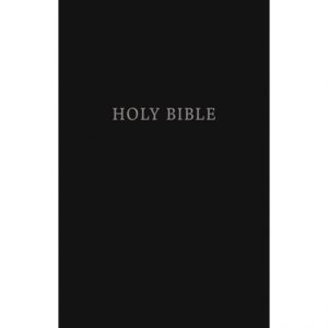 KJV, Pew Bible, Large Print, Hardcover, Black, Red Letter Edition, Comfort Print Holy Bible, mademanministries