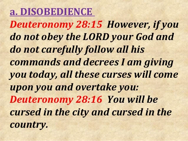 Deuteronomy 28 Blessings & Curses mademanministries