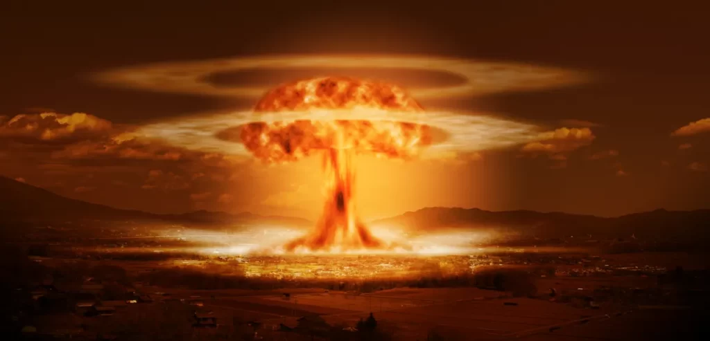 a_modern_nuclear_bomb_explosion_over_a_quran muslim foretelling mademanministries